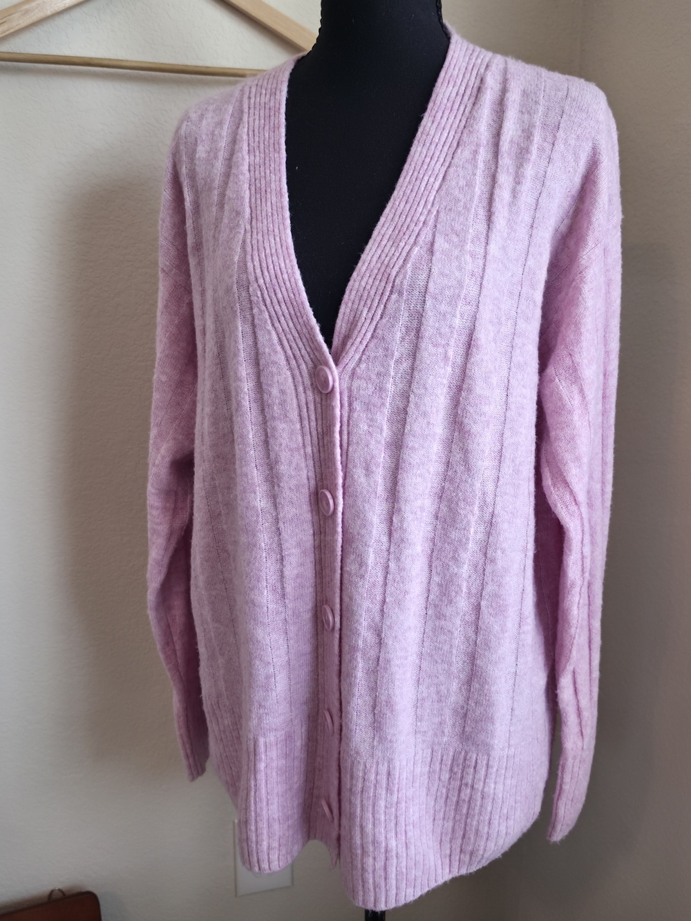 Universal Thread Bubblegum Pink V-Neck Button-Up Cardigan NWT XS